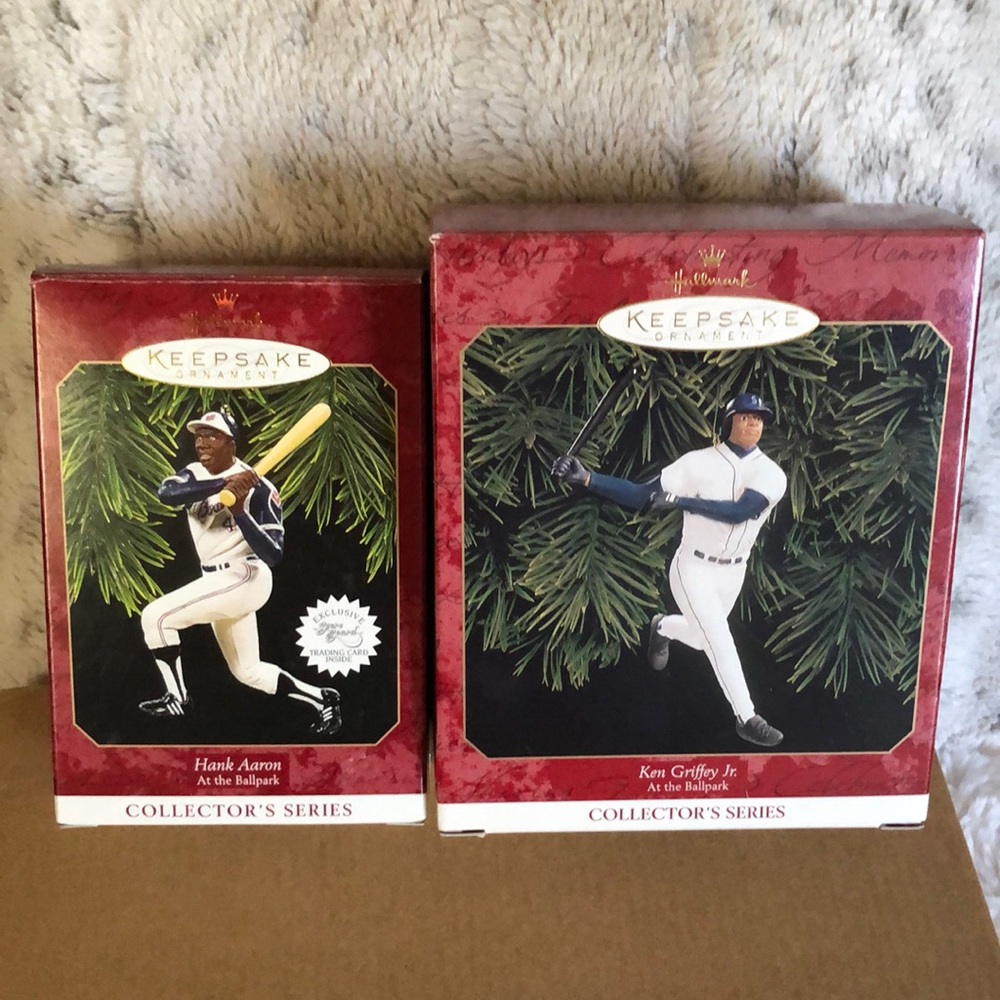 6 baseball hallmark keepsake ornament Bundle